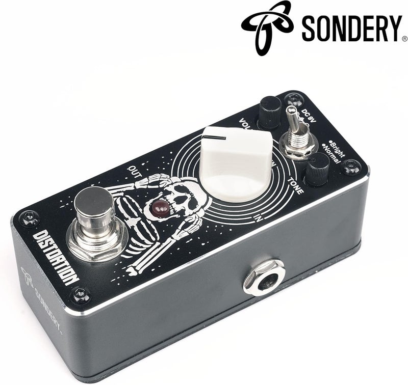 Sondery Distortion Pedal with 2 Effects of Bright and Normal, 70-80’s Classical British Stack Sound, Mini Effect Pedal for Electric Guitars True Bypass, Art Design Series - Image 2